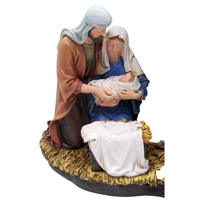 Large Nativity 3 pieces Virgin Mary, Joseph and Baby Jesus Outdoor Statue