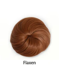 Factory direct sale Natural synthetic hair wig silver Soft and smooth chignon pieces Vary Round Hair drawstring bun