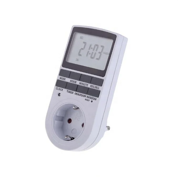 Electronic Digital Timer Switch EU UK AU US FR Plug Kitchen Timer Outlet Programmable Timing Socket 220V