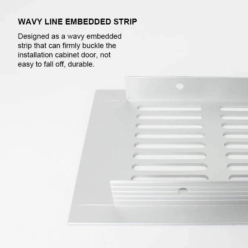 Silver Air Vent Grill Ventilation Cover with Inset Grid (Fly Screen) 4 Size (60*150mm/ 50*200mm/ 50*225mm/80*300mm )