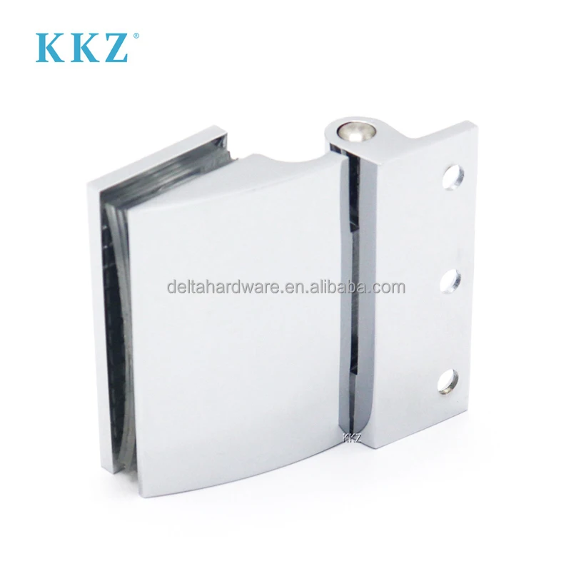 KKZ Manufacture Small Shower Doors Glass To Wall Installation Adjustable Angle Folding Inelastic Pivot Hinge