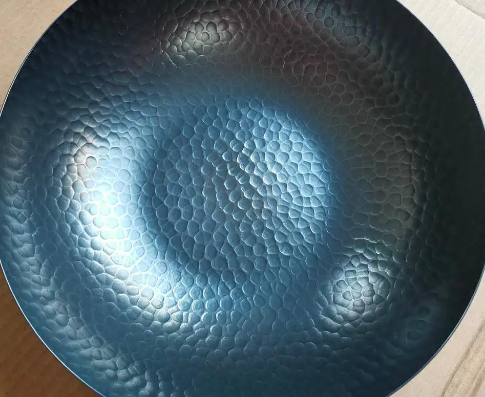 2022 hotsale 32 cm Chinese Wooden handle Carbon Steel Wok  Hand Hammered Wok