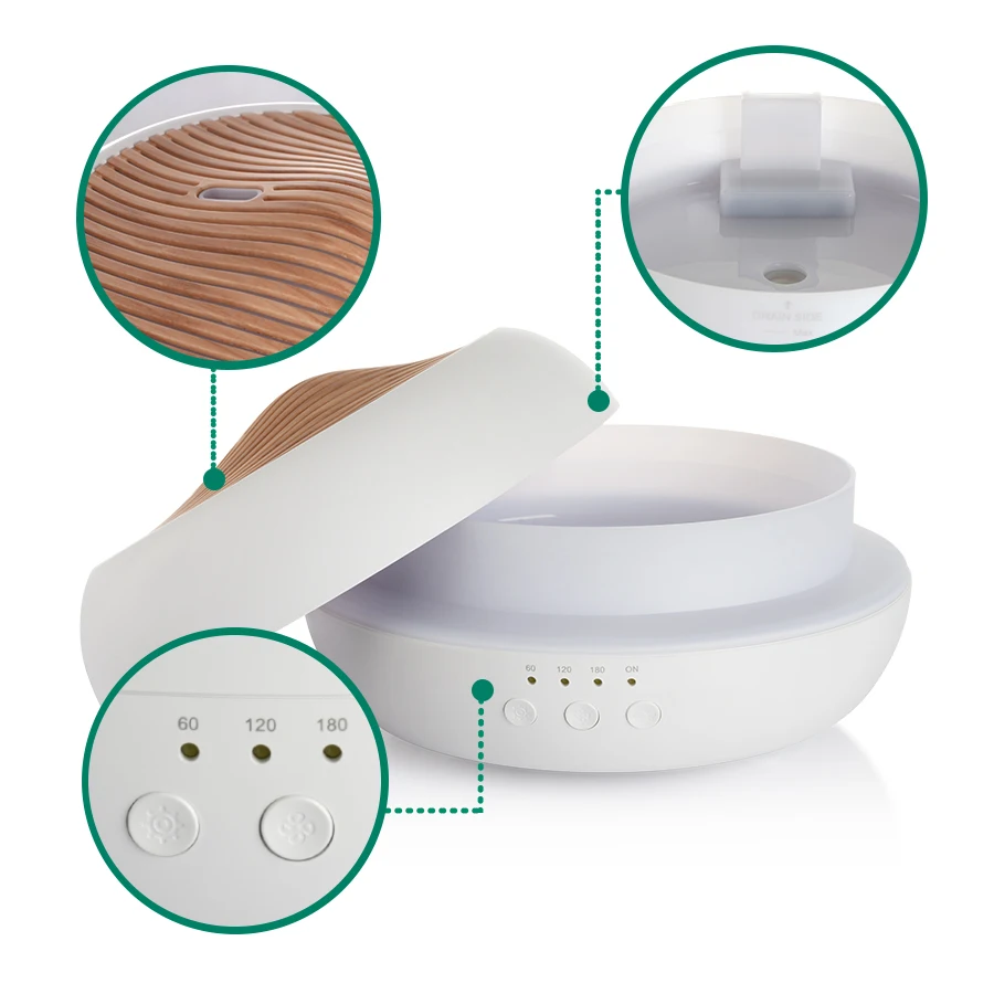 Manufacturer Portable Mini Air Cleaner Cool Mist Humidifier Humificador Ultrasonic Automatic Diffuser