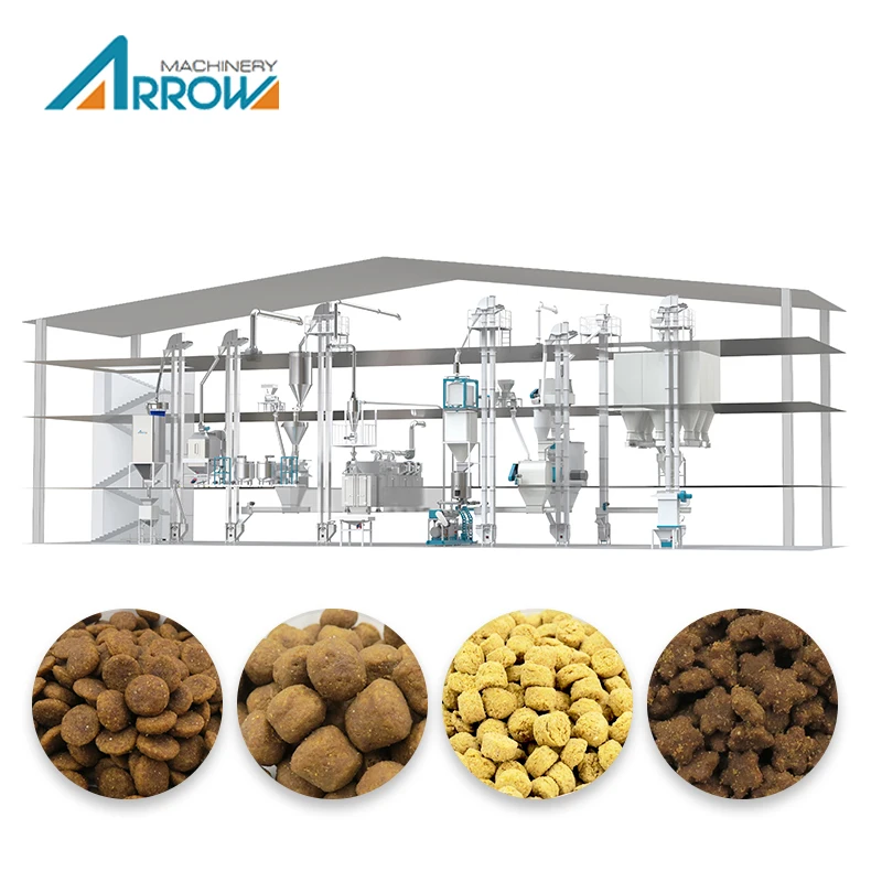 Automatic Cold Press Forming Machine Pet Dog Food Production Line Processing Baked Pet Food Machine