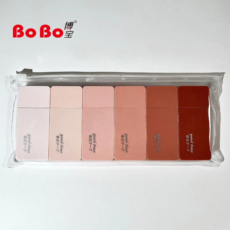 New gradient color correction tape creative high-capacity correction tape portable student correction tape set 6 pieces