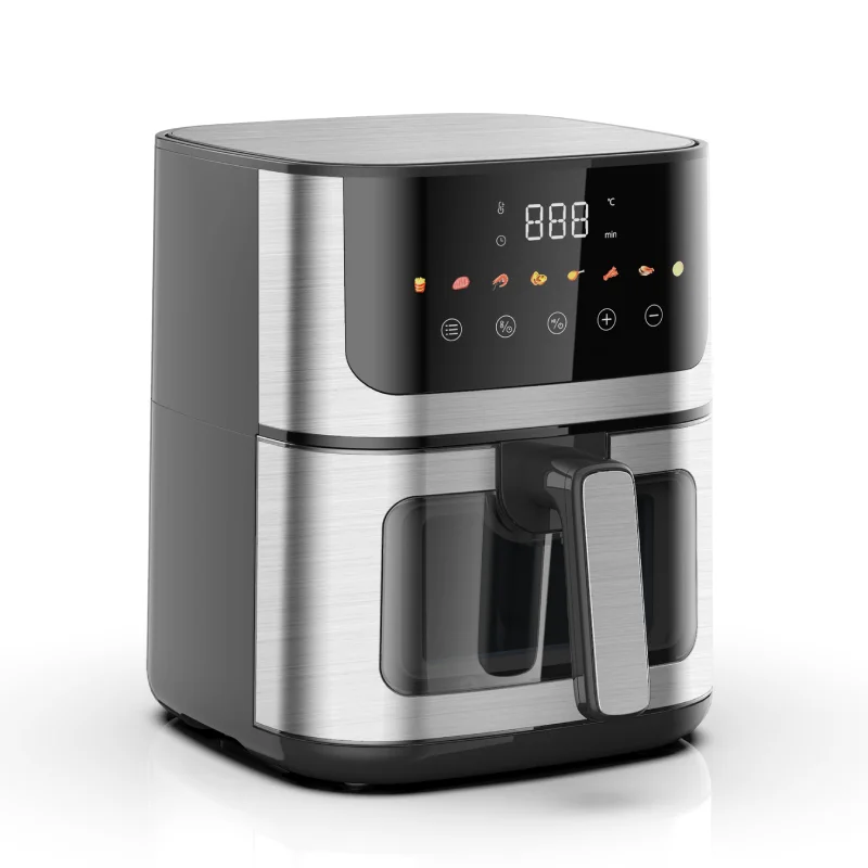 Popular 1400W 4.7L Stainless Steel Electric Kitchen Oil-free Energy-saving Hot Digital Air Fryers