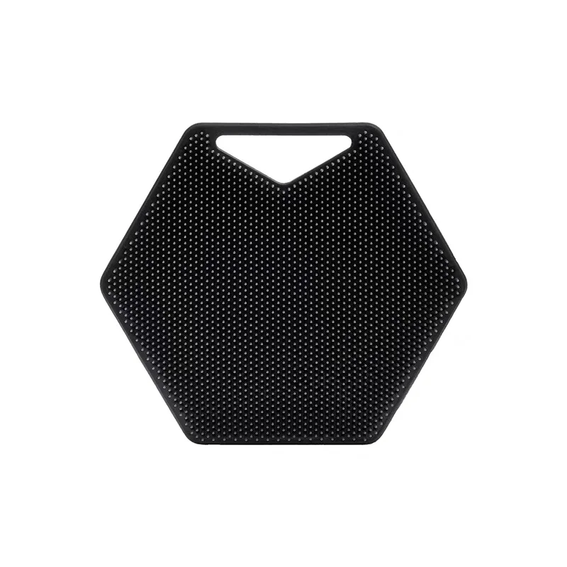 USA hot sale men use silicone black body scrubber