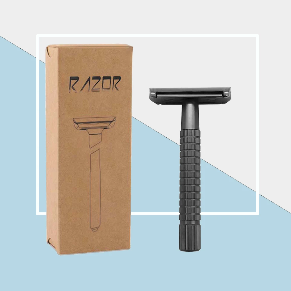 SPOLO Portable Shaving Razor For Men And Women Metal Hair Shaver With 10 Razor Blade Factory Supplied