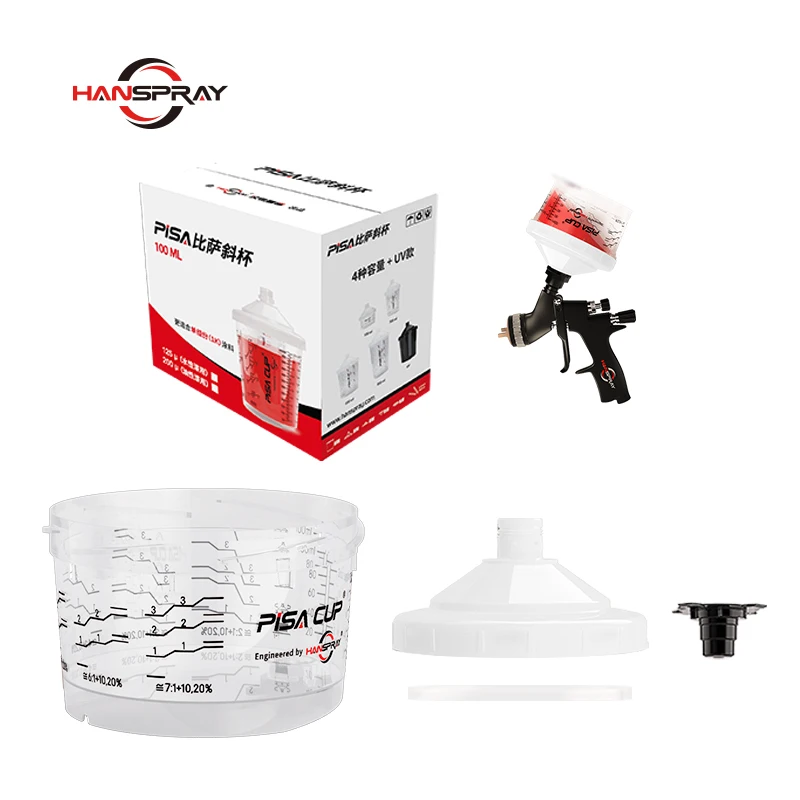 Auto disposable pp paint spray mixing cup Paint Spray Cup For Machine painting