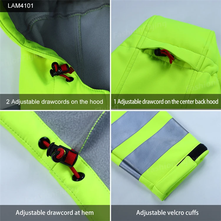 Мужской софтшелл 3M Scotchlite светоотражающий открытый пожарный безопасность Hi Vis рабочая одежда