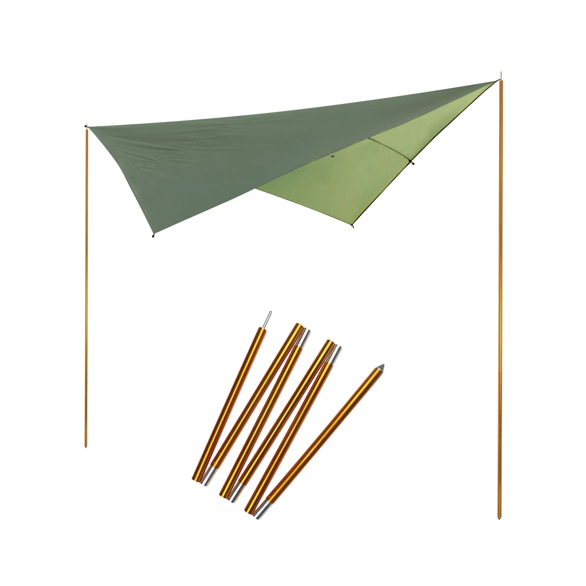 
Qiyun center pole tent 25mm diameter 240cm length aluminum customized anodized foldable camping tarp canopy aluminum tent pole 