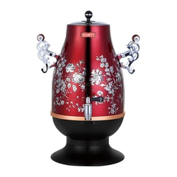 Classic Stainless steel  304 5L Electric Russian Type Tea Maker Samovar For Tea and Coffee Home