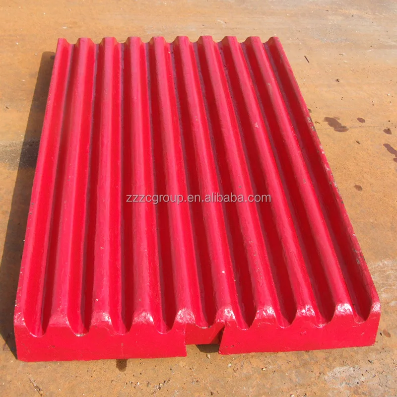 Durable PE 400x600 Jaw crusher spare parts Jaw liners plate for stone crushing machinery