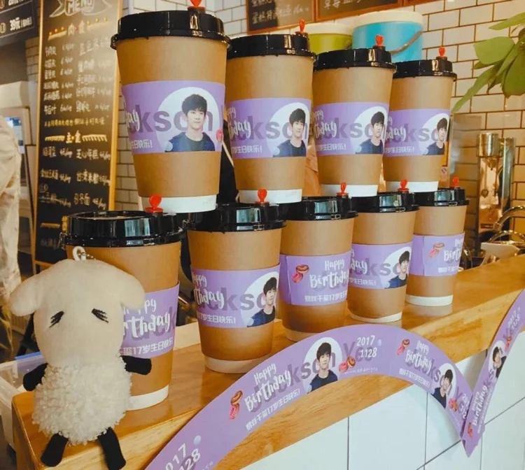 
500pcs can print your logo white paper 5cm H custom printed paper cup sleeves 