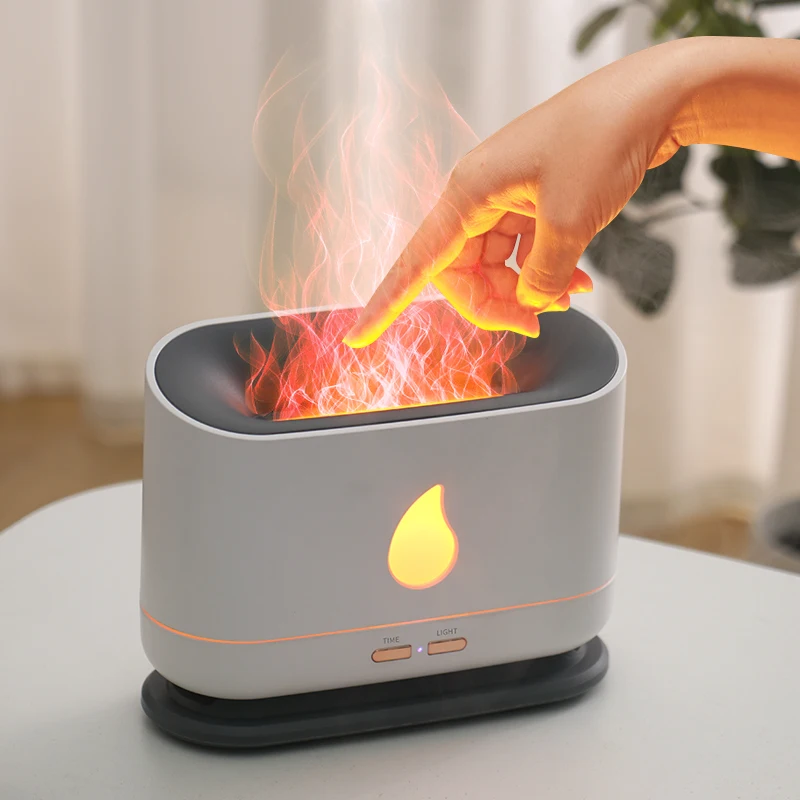 Aromatherapy Portable Fragrance Electric Air Aromatherapy Essential Oil Flame Diffuser Flamme Diffuseur Humidifier