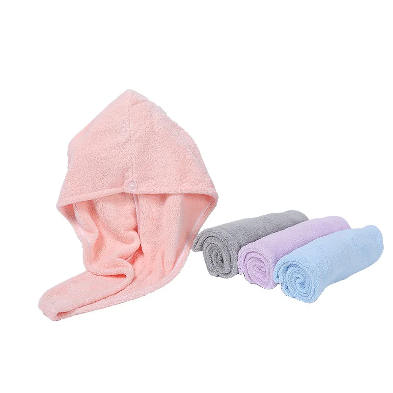 Super absorbent customized logo women microfiber dry hair turban Shower Spa bathing  Head Wrap Dry Hair Towel