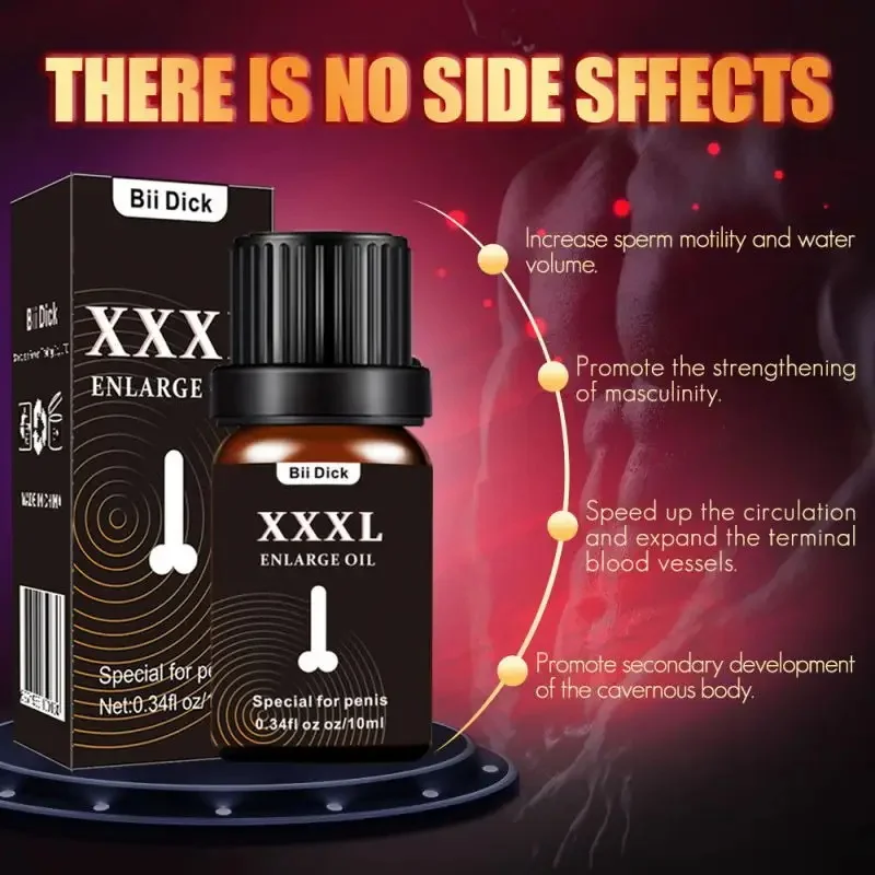 Custom 10ml Body Massage Oil Increase Men Thicken Lasting Xxxl Men Care Penis Enlargement Growth Massage xxl essential oil