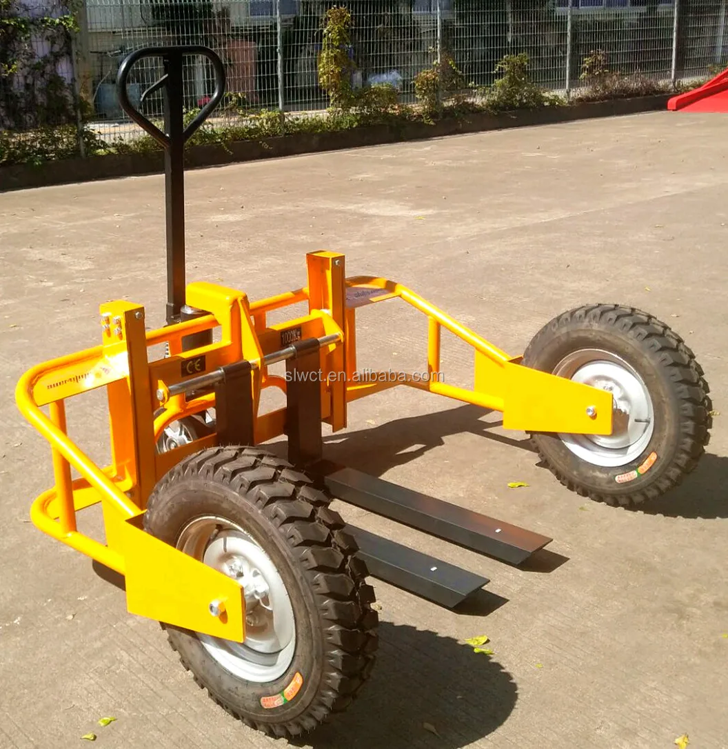 1000kg Manual Operated Hydraulic All Terrain Pallet Jack Hand Pallet Truck