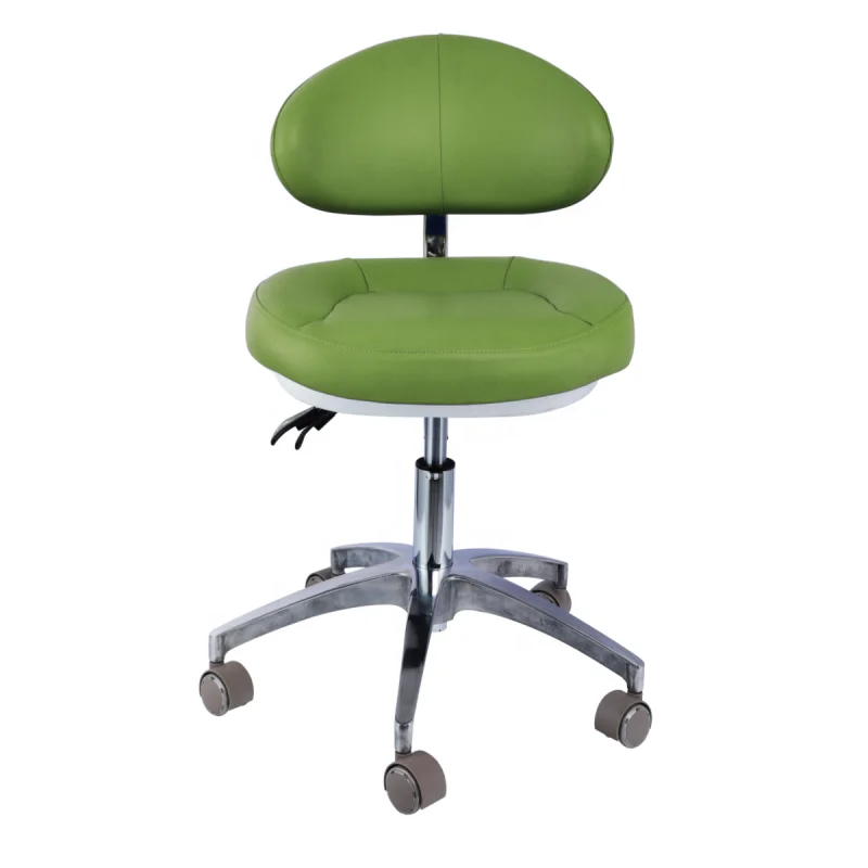 Wholesale price salon stool Foshan dental factory hospital office chair orange color surgical stool for dentist