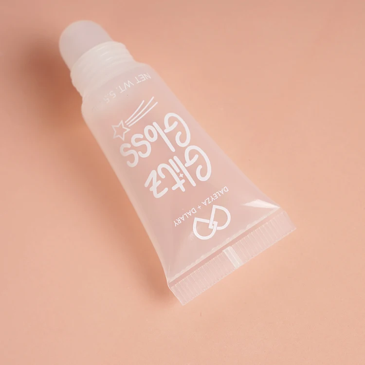 Screen Printing Custom 10ml Plastic Lip gloss Squeeze Tube Empty Lipgloss Containers Tube Packaging