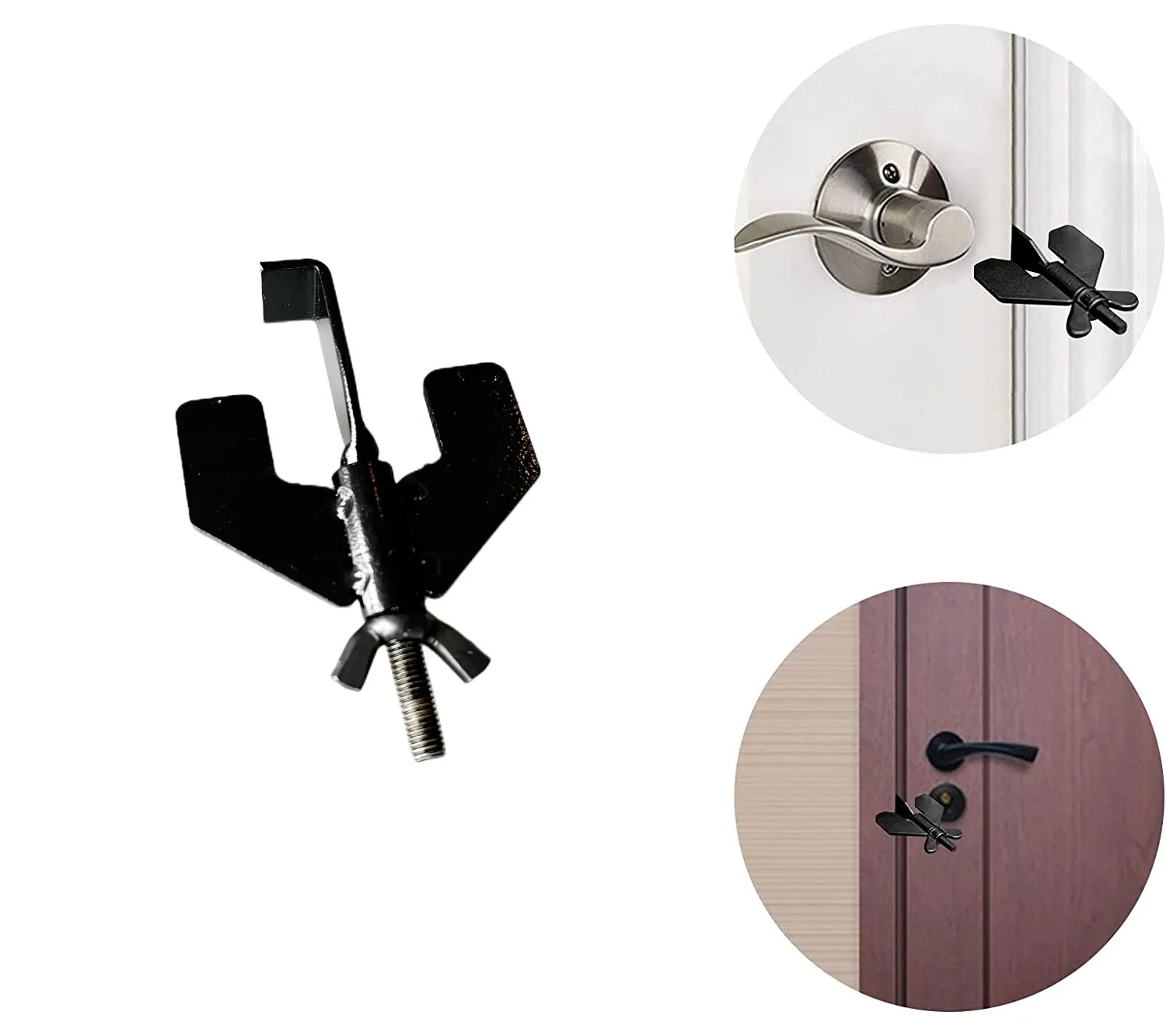 Door lock latches to avoid protect from unexpected entry unauthorized break in travel security Padlock rooms airplane shape