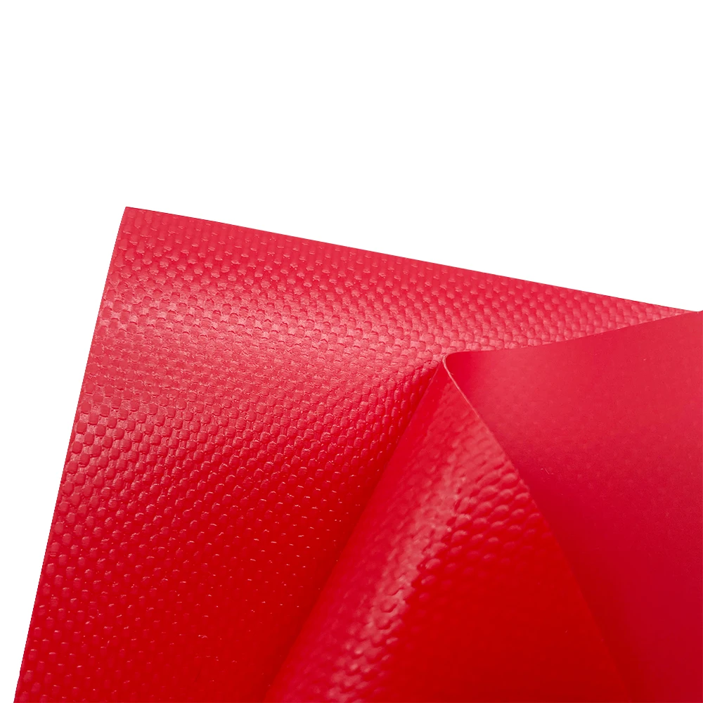 1000d 18*18 500gsm Blue Pvc Semi-coated Tarpaulin