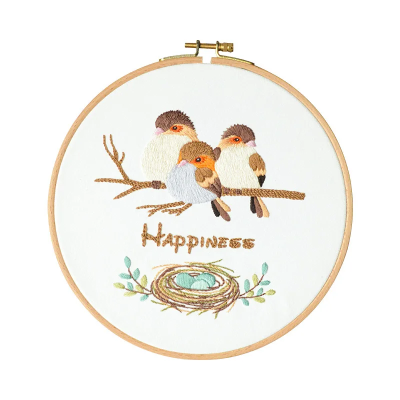 Animal flower cross stitch kits embroidery kit beginner sewing embroidery kits for adults