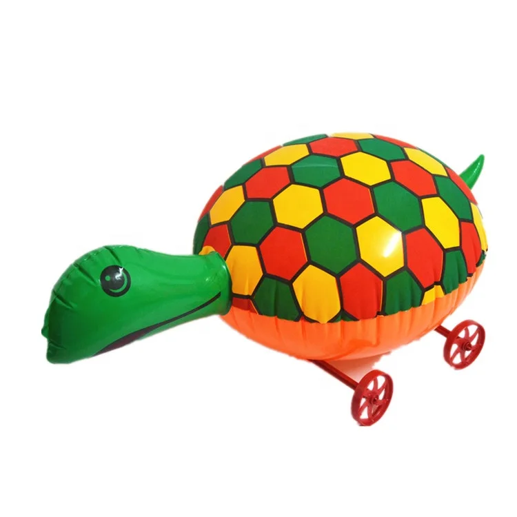
PVC Inflatable Animal Shaped Toy with Wheel 