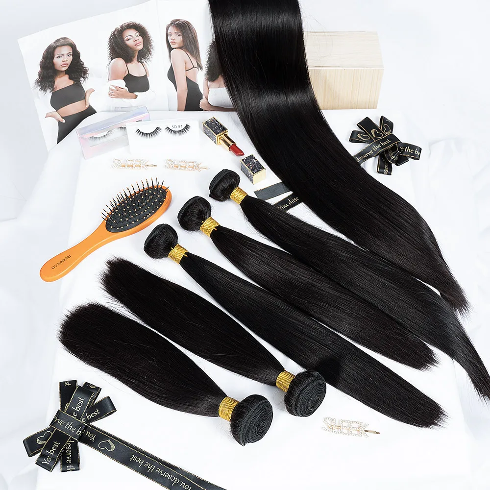 Joedir bone прямые бразильские натуральные волосы для кутикулы выровненные remy наращивания оптовая продажа