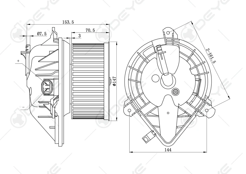 OEM 6441.S0 Higher Air Flow Car Blower Fan Motor For PEUGEOT PARTNER CITROEN BERLINGO JUMPY DISPATCH