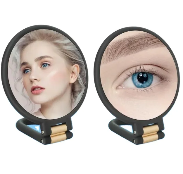 Двойное боковое увеличительное зеркало, ручные зеркала, Увеличительное Зеркало 30x