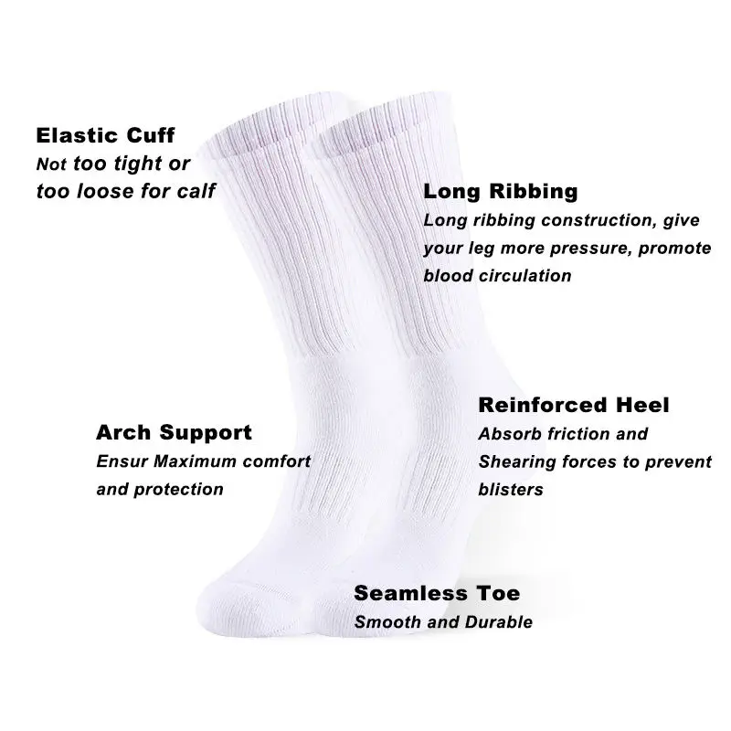 Low Moq High Quality Padded Cotton Adult Men Unisex Ankle Crew Quarter Basketball Custom Logo Compression Custom Socks