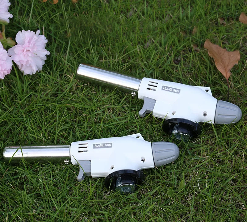 Flame Adjustable Blow Torch Lighter Butane Gas Torch Kitchen Cooking BBQ Camping Jet Flame Torch