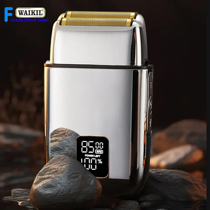 WAIKIL Hot selling LED Display Professional Man travel Electric Shaver Portable Hair Trimmer Rechargeable Home Best Shaver