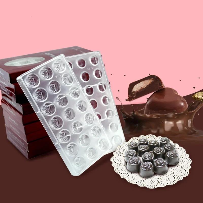 Transparent 24 Half Ball Shaped Ps Chocolate Moulds Sweet Candy Diy Bakewarre Baking Mold Chocolate Plastic Mold
