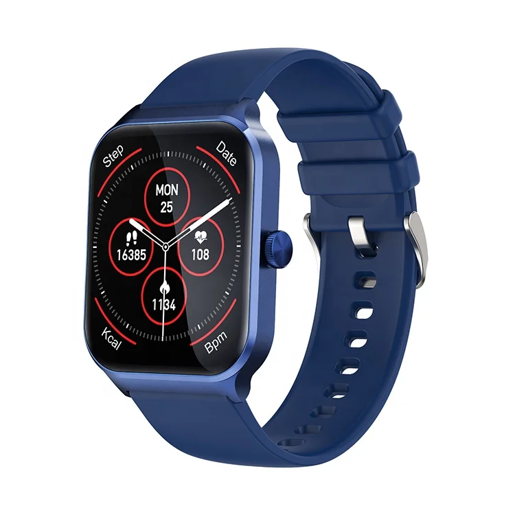 High Quality P60 Fashion Smart Watch 1.96 inch Touch Screen IP67 Waterproof BT Call Voice Assistant Many Sports Modes Smartwatch