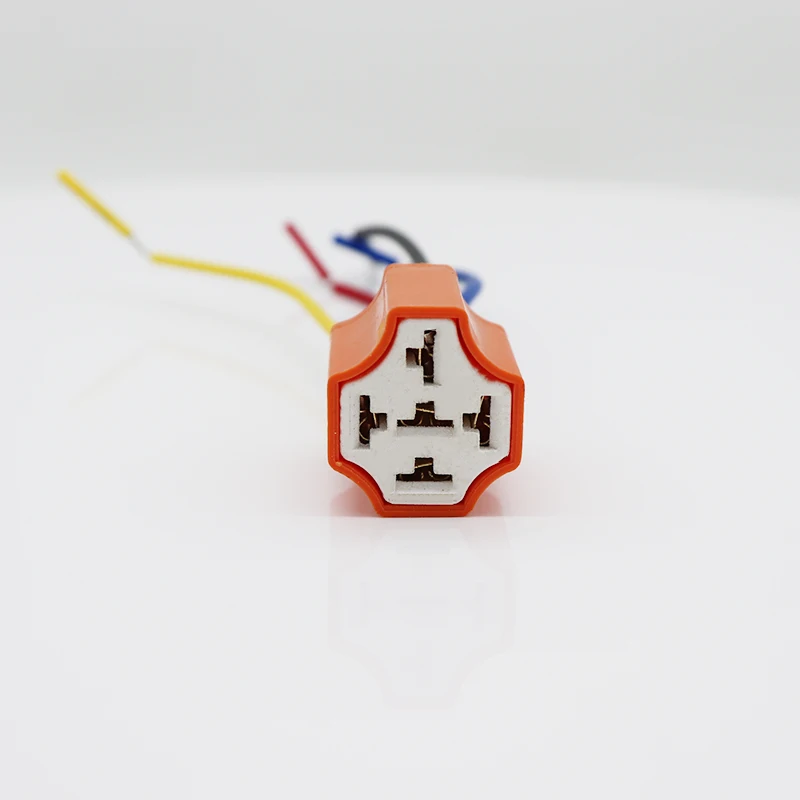 KKA 5PIN Automotive Relay Ceramic Socket and Wire Harness 5 Wires