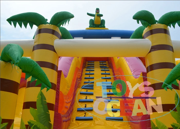 
Inflatable Jungle Jumping Bouncy Castle Combo with Slide 