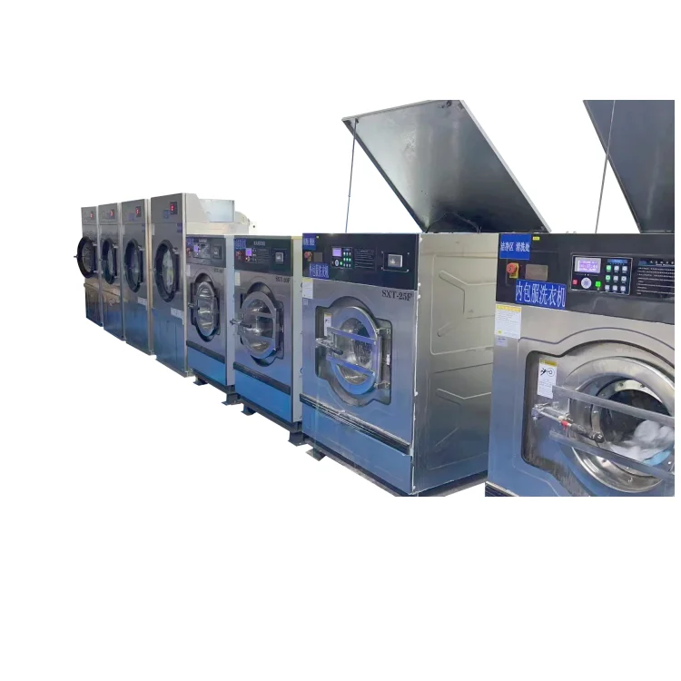 Промышленная автоматическая стиральная машина большой емкости отличная и сушилка