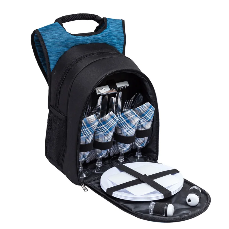 Factory Directory Cheap High quality custom 4 person set picnic backpack