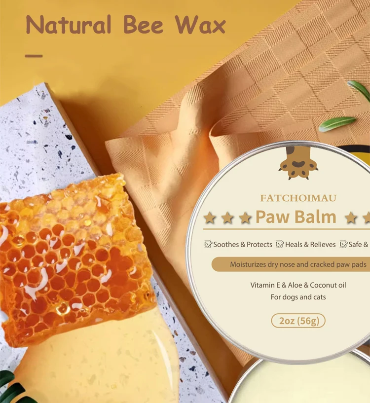 Best White Private Label  Pet Paw Balm Sustainable Dog Paw And Nose Balm Private Label Sustainable Paw Balm