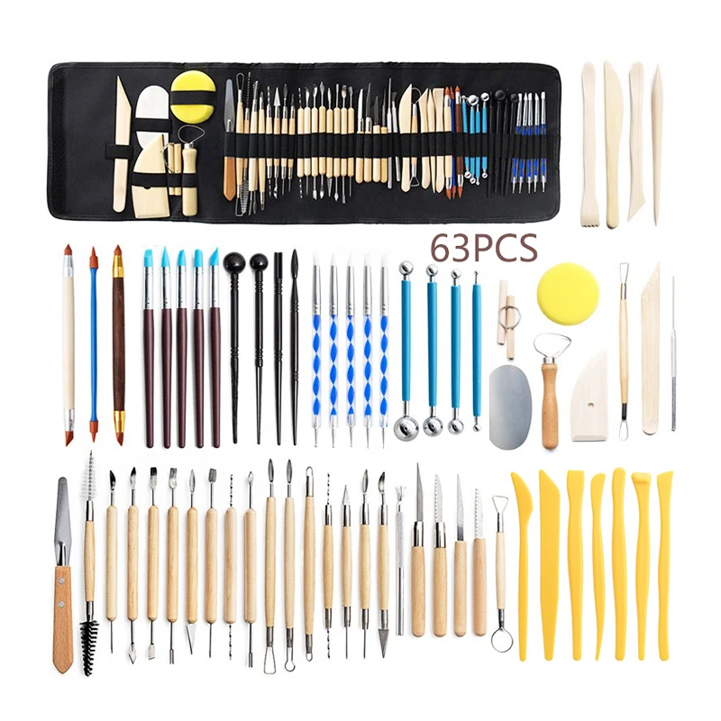 Polymer Clay Tools Set Pottery Tools Kit  Ceramic Tools Supplies for Adults Sculpting Modeling Shaping