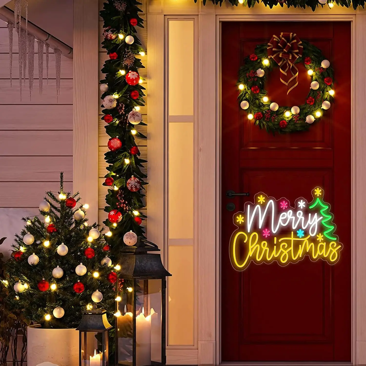 Design Custom Christmas Neon Sign High Quality 3D Infinity Mirror Led Christmas Day Neon Lights for Home Event Decor