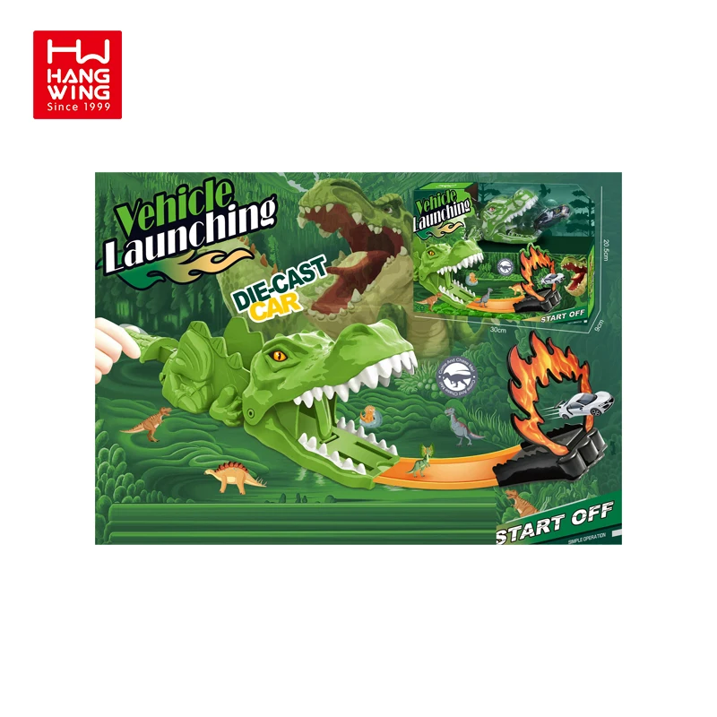 HW игрушки динозавр катапульта прямой трек