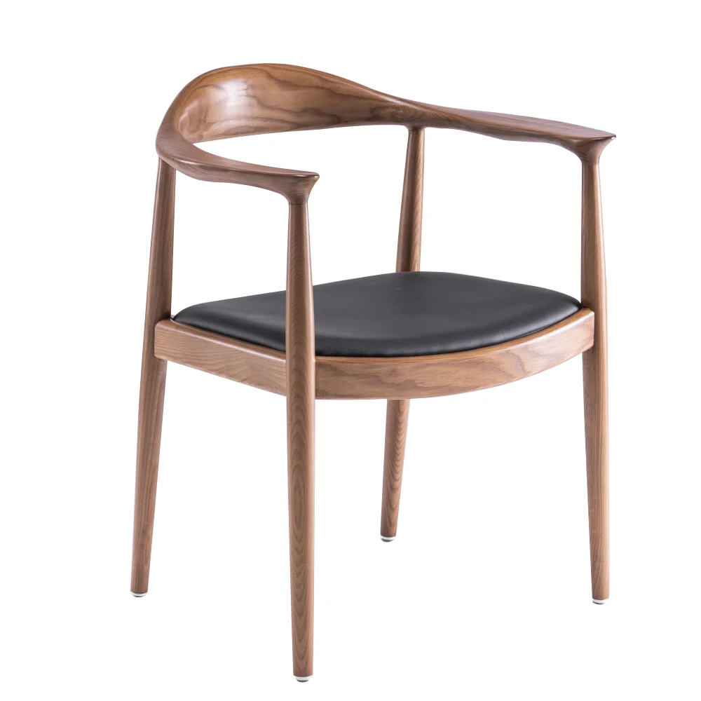
Nordic Furniture WoodenChair Armchair Traditional Kennedy Vintage king throne chair 