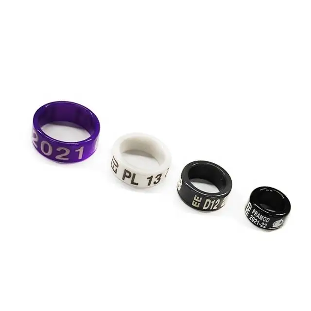 Gsf Racing Pigeon Ring Laser Machine Engraving Printing Ring Bands For Birds Plastic 7mm Rings Band