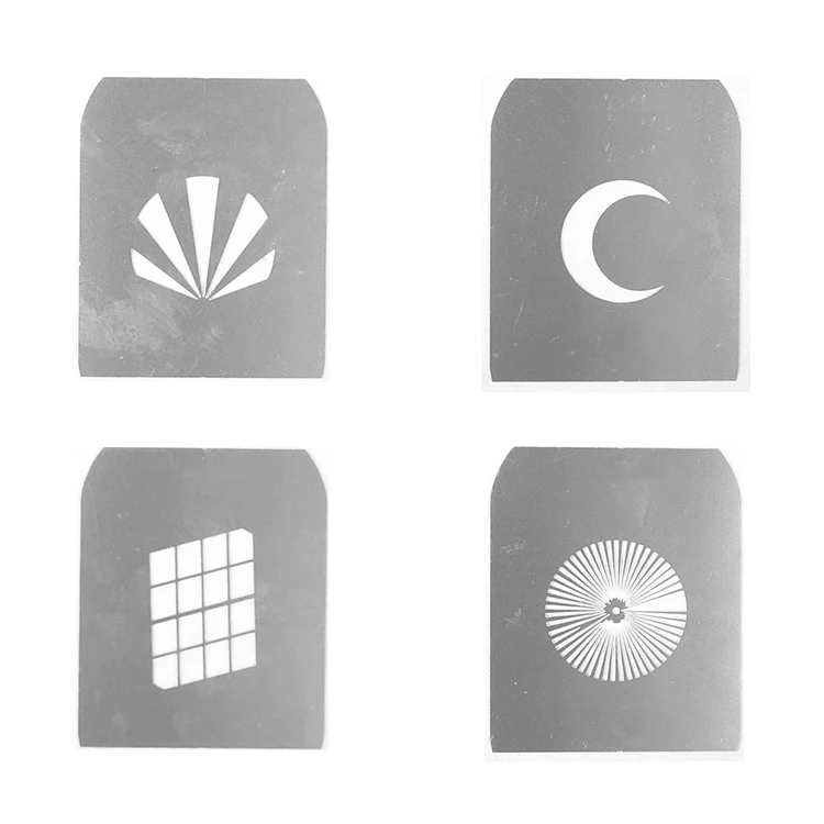 Набор Gobo для оптического тубуса, карты из нержавеющей стали