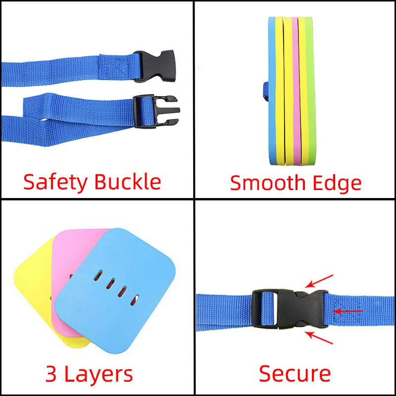 Custom Logo Water Gear Back Float Adjustable Swim Belts for Beginners Sport Pool Lesson Safety Belt Floats Swimming Equipment