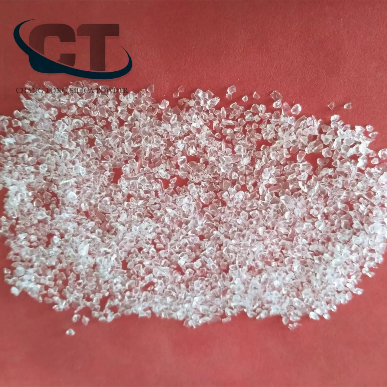 99.99% very  high purity SiO2 Crystals Granules fused silica sand for optical coating casting sand