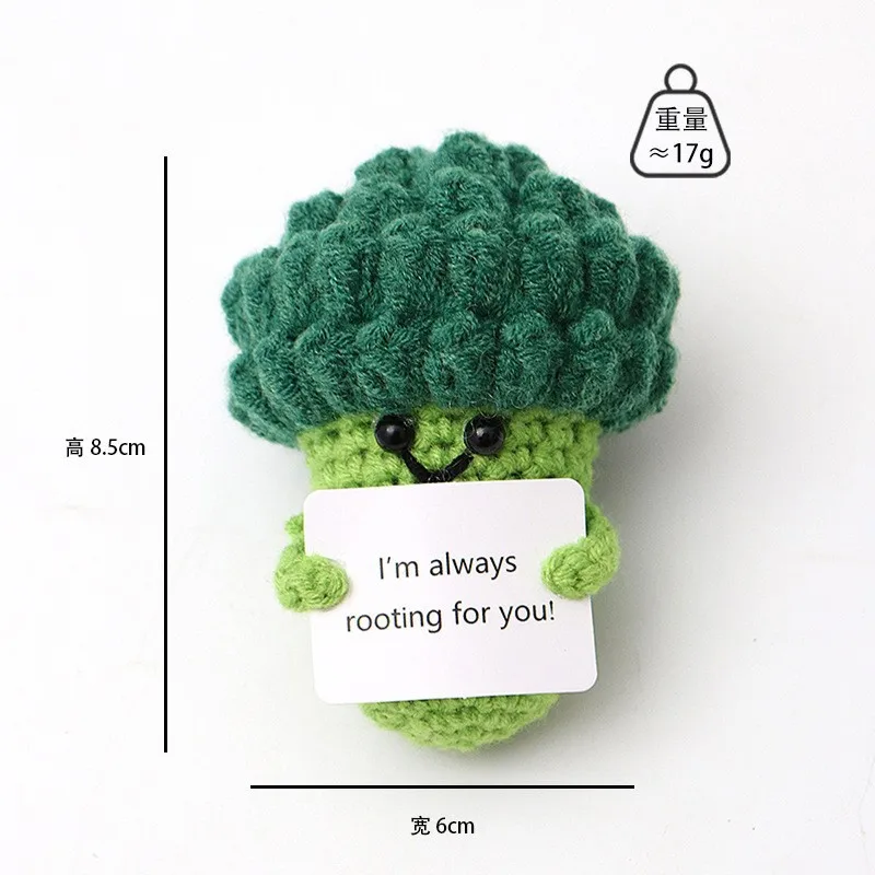 Handmade Toys Keychain whole sale dolls yarn doll cute plush kids gift positive potato Crochet vegetables